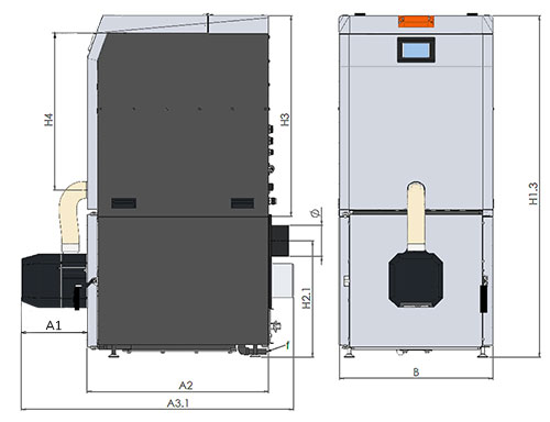 03 500 Dim ROTARY COMPAACT Senza estr cenere