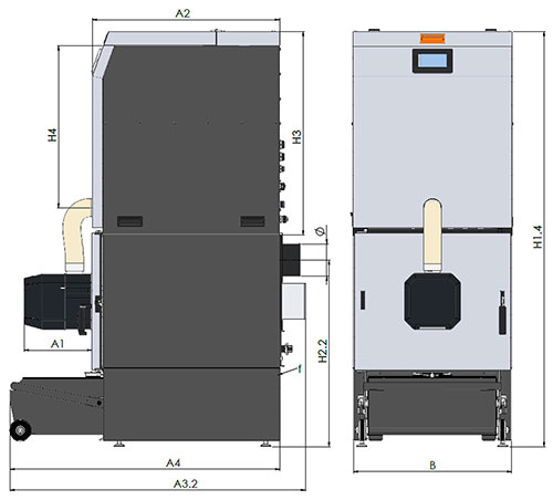 04 500 Dim ROTARY COMPAACT Con estr cenere